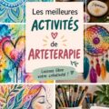 Une femme s'adonnant à l'art-thérapie en peignant dans un cadre chaleureux et accueillant.