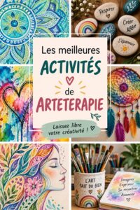 Une femme s'adonnant à l'art-thérapie en peignant dans un cadre chaleureux et accueillant.
