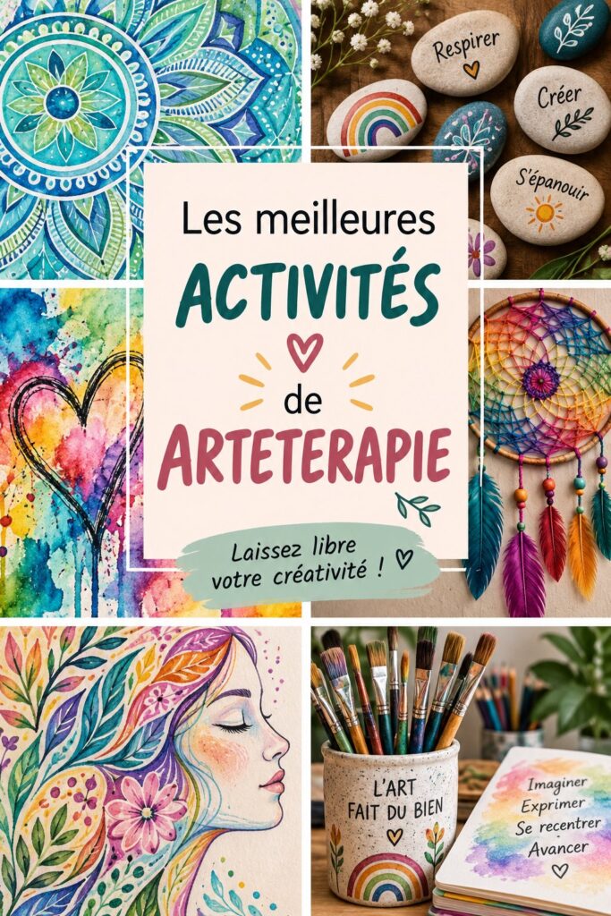 Une femme s'adonnant à l'art-thérapie en peignant dans un cadre chaleureux et accueillant.