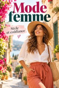 Femme habillée élégamment avec un style moderne