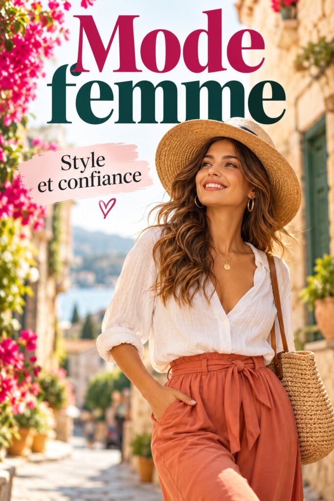 Femme habillée élégamment avec un style moderne