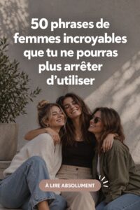 Un collage inspirant de citations de femmes fortes.