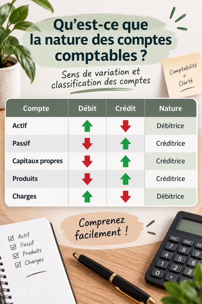 Image illustrant différents types de comptes comptables et leur utilisation quotidienne