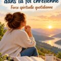 Femme lisant Jérémie 29:11 pour renforcer sa confiance en elle.