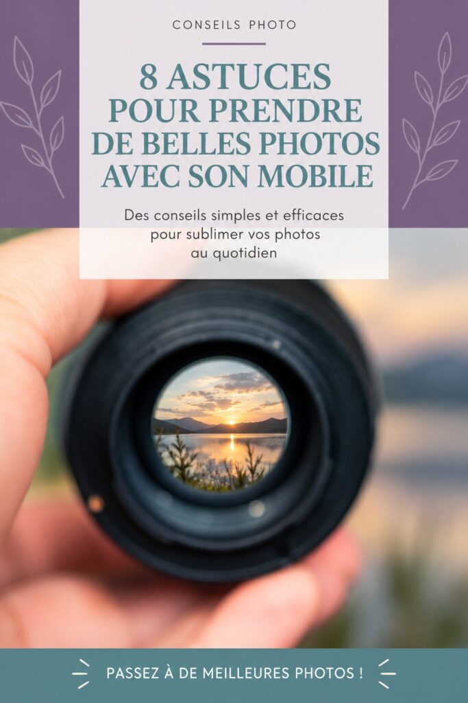 Une femme souriante prenant des photos avec son smartphone dans un parc ensoleillé.