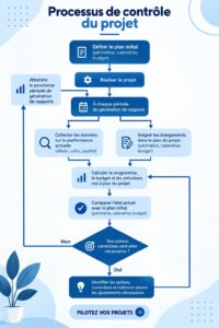Femme travaillant sur un projet avec des outils de gestion