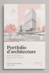 Exemple d'un portfolio architectural captivant avec des designs modernes.