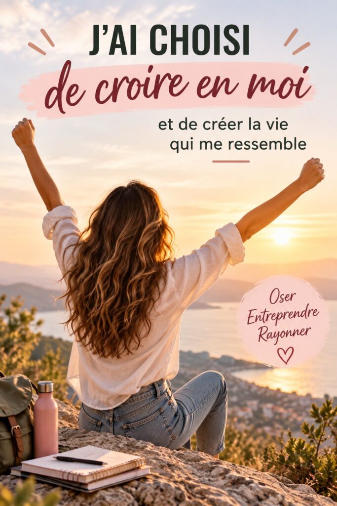 Femme souriante exprimant la confiance en soi, symbole de réussite et d'épanouissement personnel.