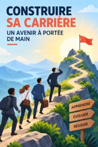 Femme souriante planifiant sa carrière avec un carnet et un stylo