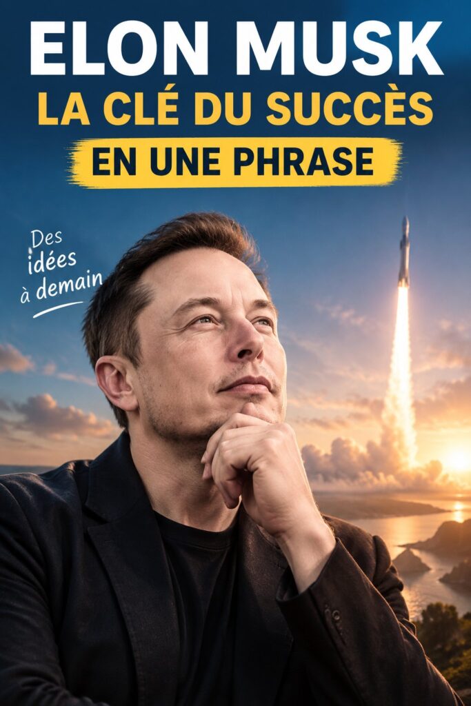 Citation inspirante d'Elon Musk sur le succès
