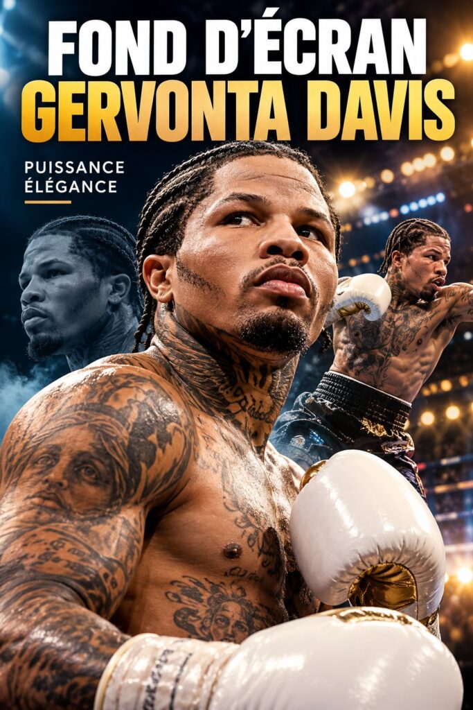 Fond d'écran dynamique de Gervonta Davis, un boxeur inspirant.
