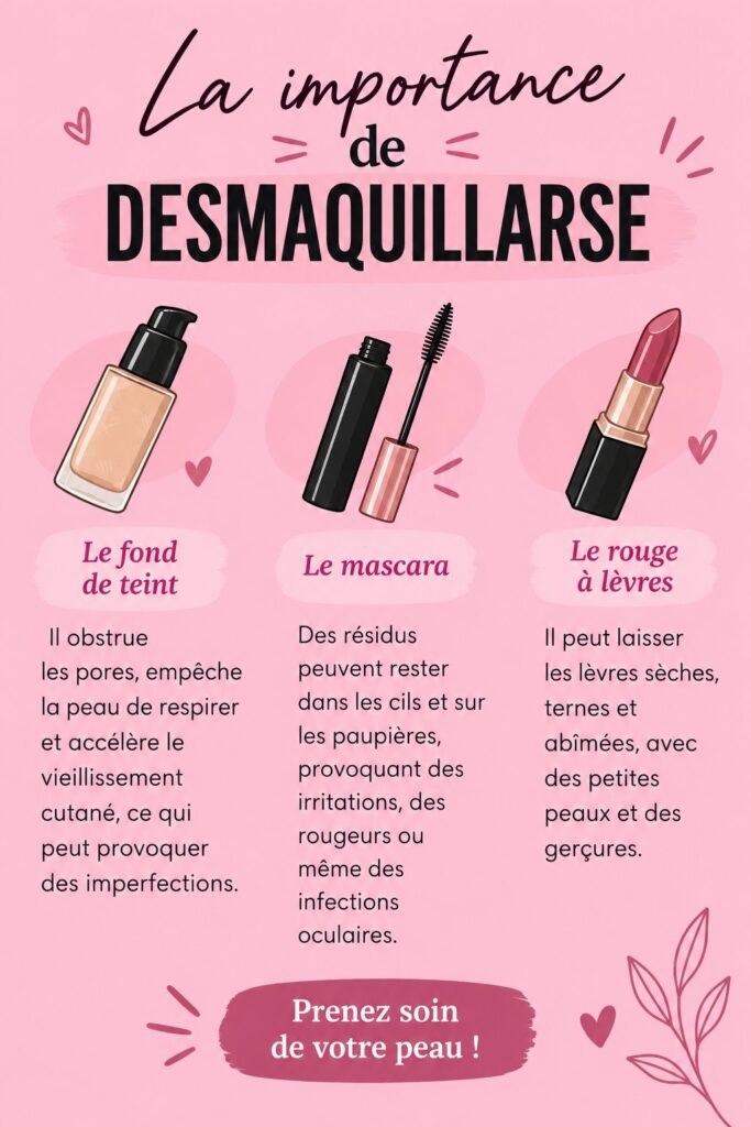 Femme en train de se démaquiller avec douceur pour une peau saine