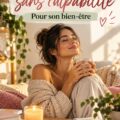 Femme souriante prenant du temps pour elle-même, symbole d'épanouissement personnel.