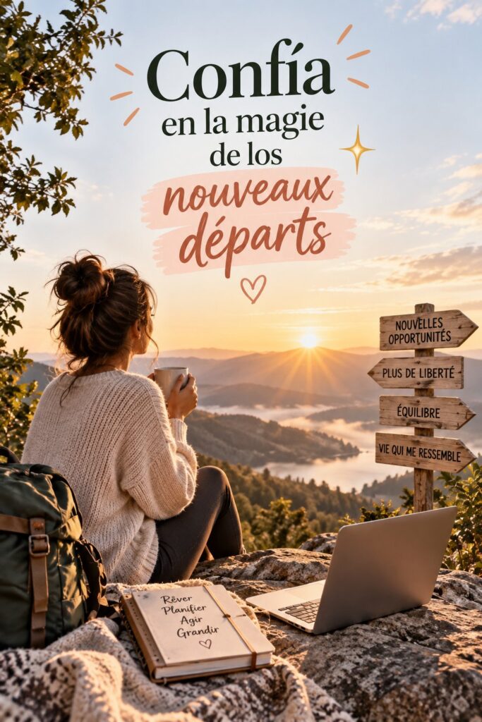 Femme souriante embrassant un nouveau départ dans sa vie professionnelle.
