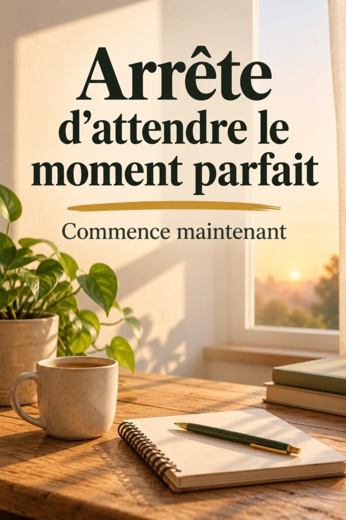 Femme réfléchissant à la notion de moment parfait