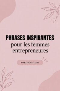 Une femme travaille avec détermination, entourée de citations inspirantes sur le mur.