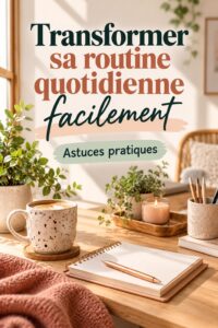 Une femme souriante au travail avec un planning organisé