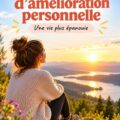 Femme en train de lire un livre sur le développement personnel.
