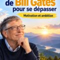 Citations inspirantes de Bill Gates sur un fond motivant et dynamique.