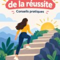 Une femme souriante prenant des notes sur des conseils de réussite personnelle.