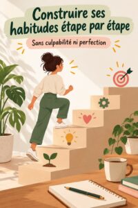 Femme prenant des notes pour construire ses habitudes