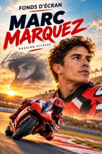 Fonds d'écran dynamique de Marc Marquez mettant en avant sa créativité