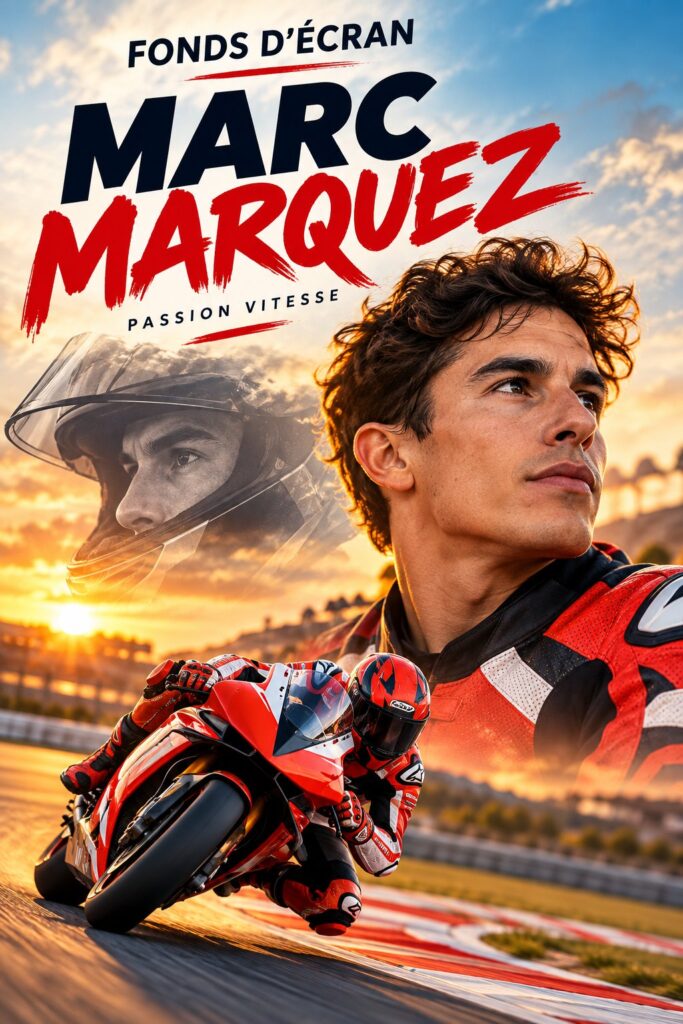 Fonds d'écran dynamique de Marc Marquez mettant en avant sa créativité