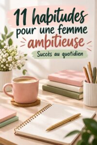Femme souriante adoptant des habitudes de réussite personnelle.