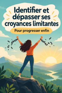 Femme réfléchissant à ses croyances et à son développement personnel.
