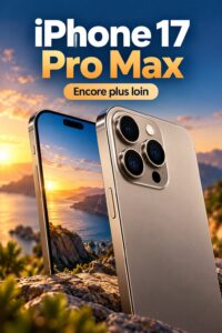 iPhone 17 Pro Max présenté dans un cadre élégant