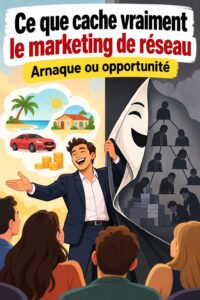 Femme dynamique discuter autour d'une table de marketing de réseau