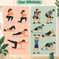 Femme réalisant des exercices à la maison pour sa routine d'entraînement