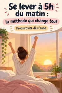 Femme heureuse se levant tôt le matin, prête à commencer sa journée productive.