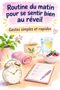 Femme sereine dans son salon en train de méditer le matin
