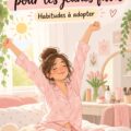 Jeune fille joyeuse réalisant sa routine matinale dans une ambiance lumineuse