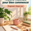 Femme en train de profiter d'un moment calme dans sa routine matinale
