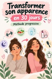 Femme souriante montrant sa nouvelle apparence après un glow up de 30 jours